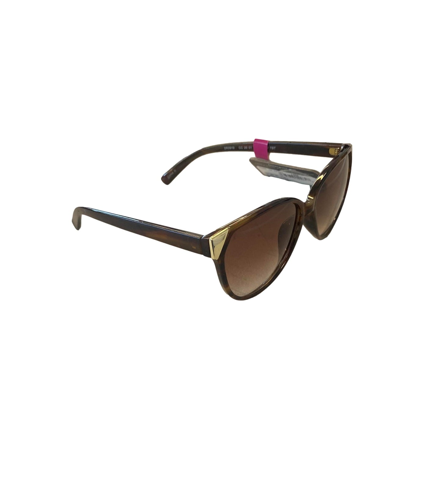 Foster Grant Sunglasses cc 2001 brn gld cat eye