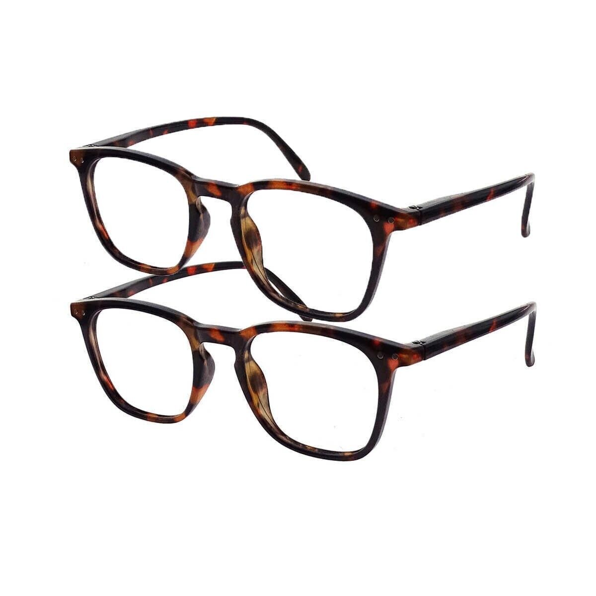 2 Pairs COLIN Reading and Blue Light Glasses +1.50 with cases NEW!