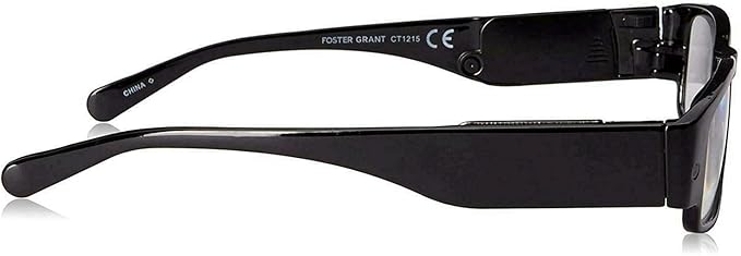 2 Pack- Foster Grant Lighted Reading Glasses LIGHTSPECS Lloyd Black