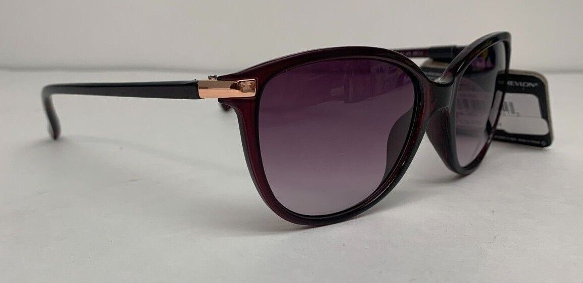 Revlon Women's Burgundy Cat Eye Sunglasses RVN 49
