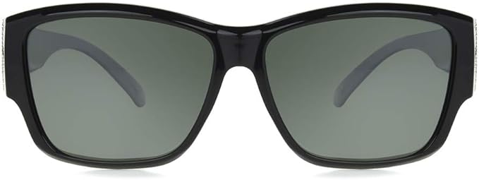 Sunglasses Stella Medium-Large Black w/Rhinestones