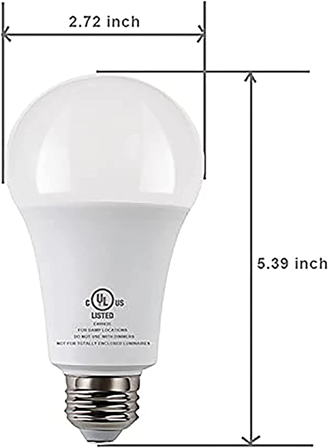 ZogeeZ Emergency Rechargeable LED Light Bulbs with Battery Backup 9 Watt (60 Watt) Daylight for Power Failure, Camping - General Wholesale Direct