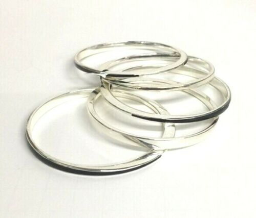 5 Piece Name Brand Silver and Black Bracelet Set - General Wholesale Direct
