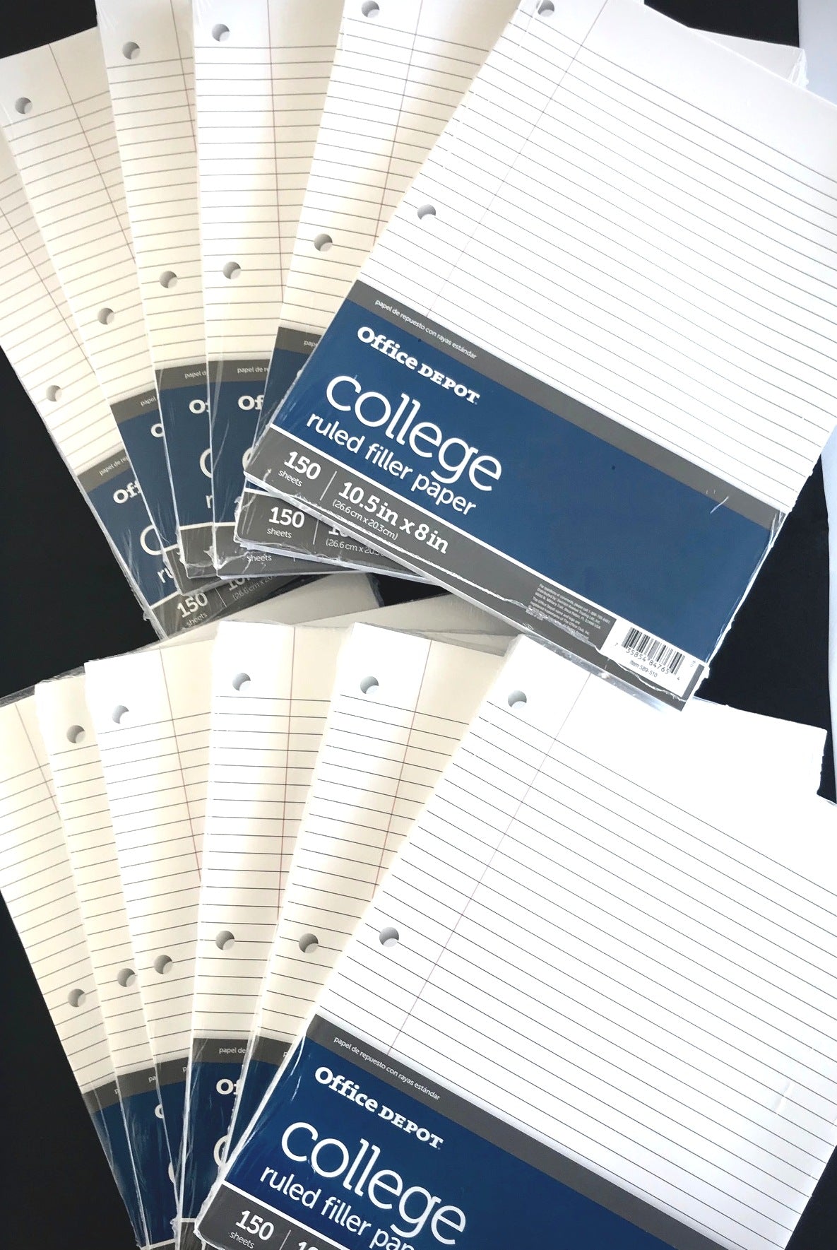 Office Depot Wide or College Ruled 150 Sheet Filler Paper - General Wholesale Direct