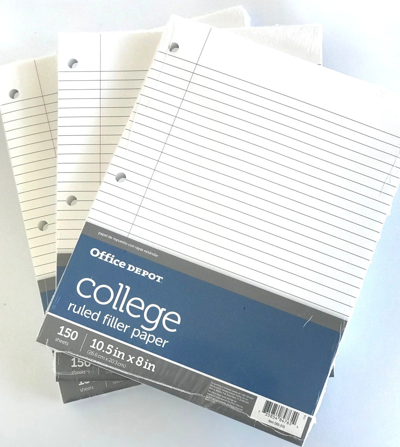 Office Depot Wide or College Ruled 150 Sheet Filler Paper - General Wholesale Direct