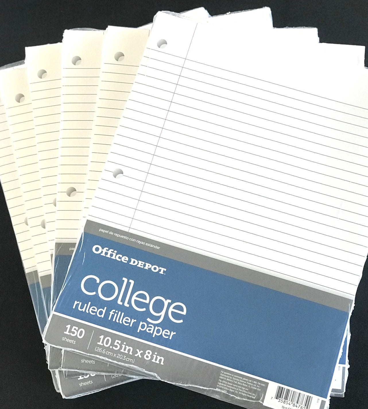 Office Depot Wide or College Ruled 150 Sheet Filler Paper - General Wholesale Direct