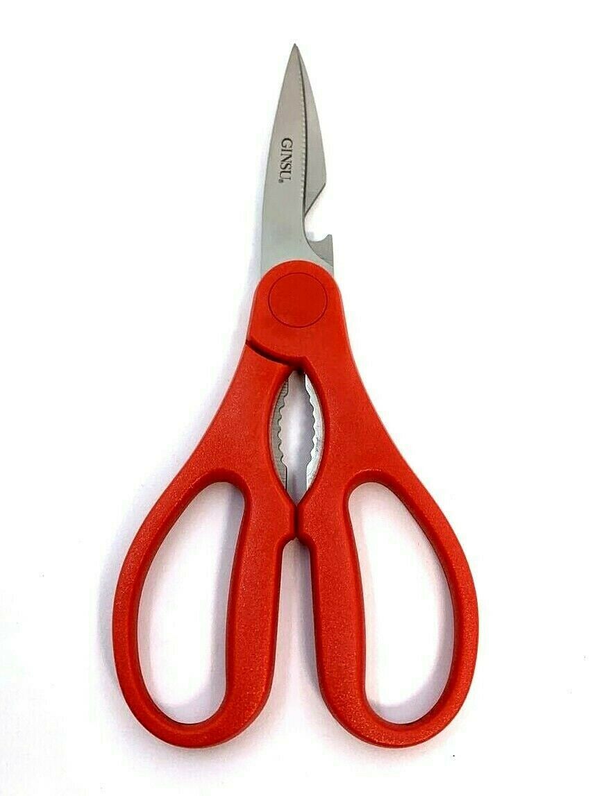 GINSU Kiso 7 piece Knife Set Red Dishwasher Safe Stainless Steel Blade - General Wholesale Direct