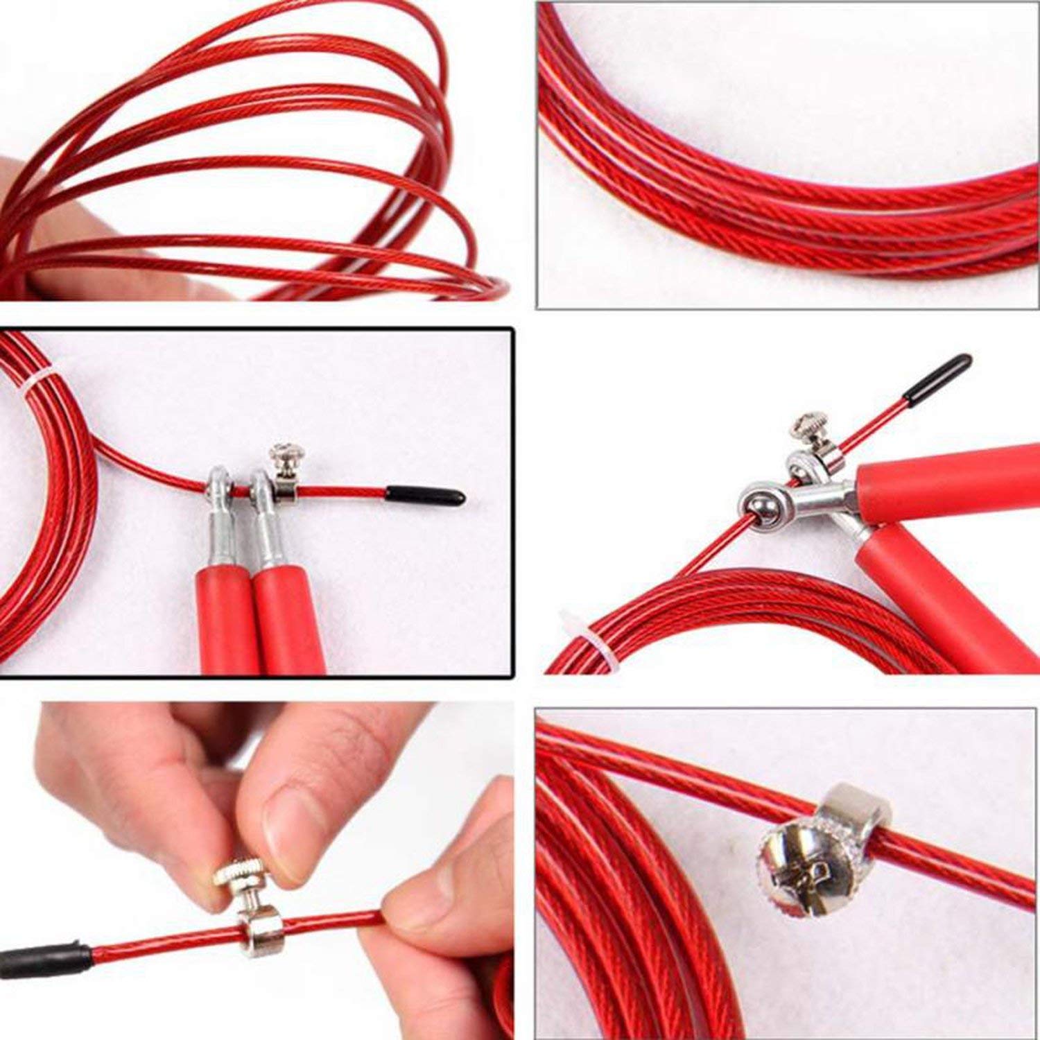 ZogeeZ Colorful Speed Jump Rope - Red