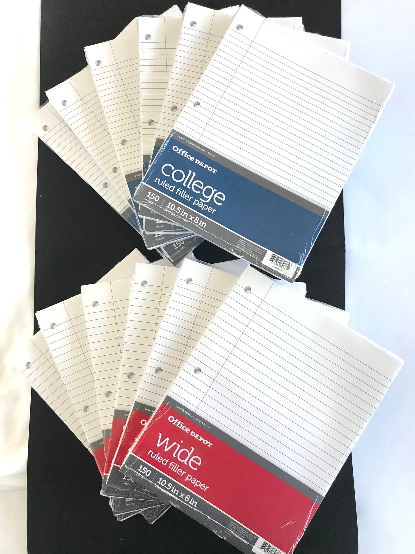 Office Depot Wide or College Ruled 150 Sheet Filler Paper - General Wholesale Direct