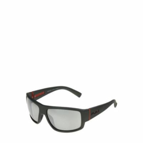 Panama Jack PJ*X Mens Plastic Dark Gray Wrap Sunglass 48 - General Wholesale Direct