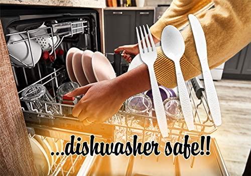 ROYAL CUTLERY CO. Disposable Cutlery set, Color: 360 Pieces, Heavy Duty Plastic Utensil Set, 180 Forks, 120 Spoons, 60 Knives. - General Wholesale Direct