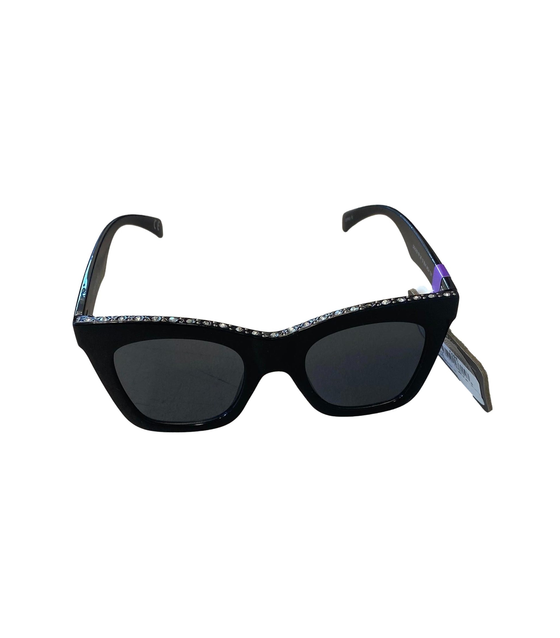  Foster Grant Sunglasses Bedazzled black cat eye NEW