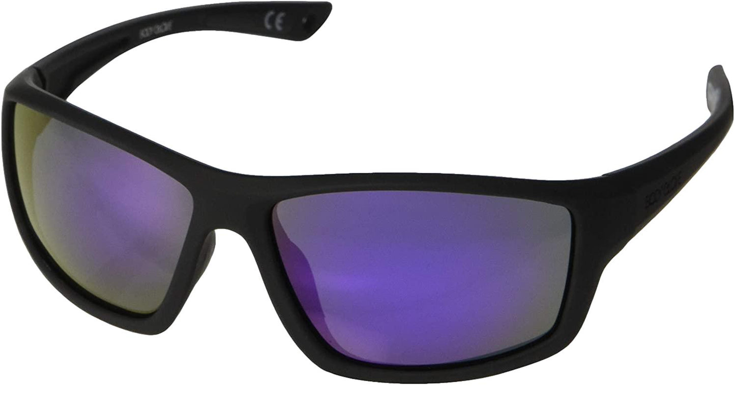 Body Glove FL 21 Black Sunglasses purple mirrored lenses - General Wholesale Direct