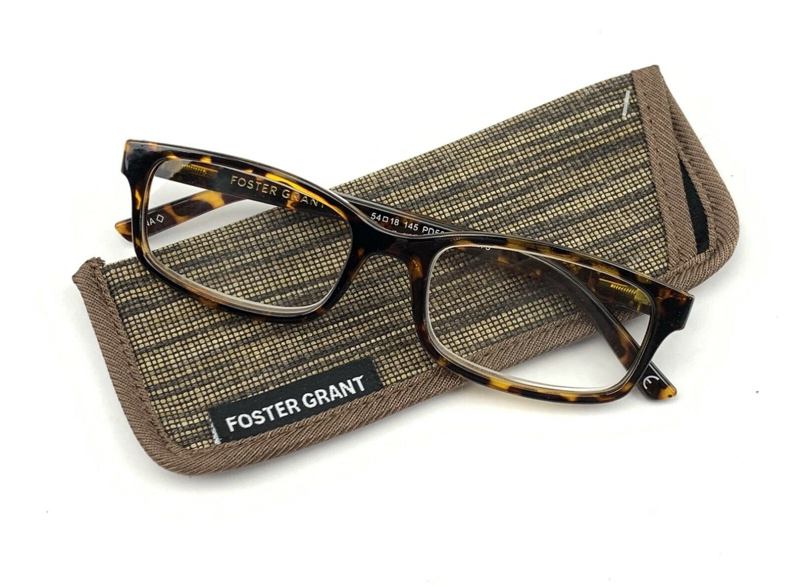 Foster Grant Boston Tortoise Reading Glasses with Soft case