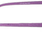 Foster Grant Cleo Purple Reading Glasses w/ Soft Case +1.50- side view