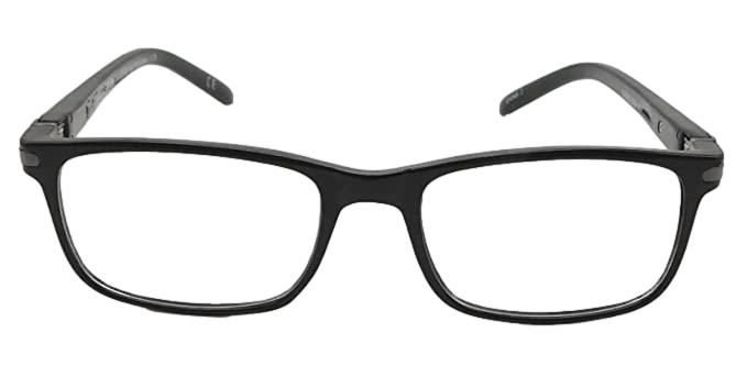 Foster Grant Cole Black Reading Glasses w/ Soft Case +2.00