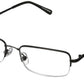 Foster Grant Hyperflexx Metal HF25 Gun Men's Reading Glasses with Case +1.25 W/ Soft Case - General Wholesale Direct
