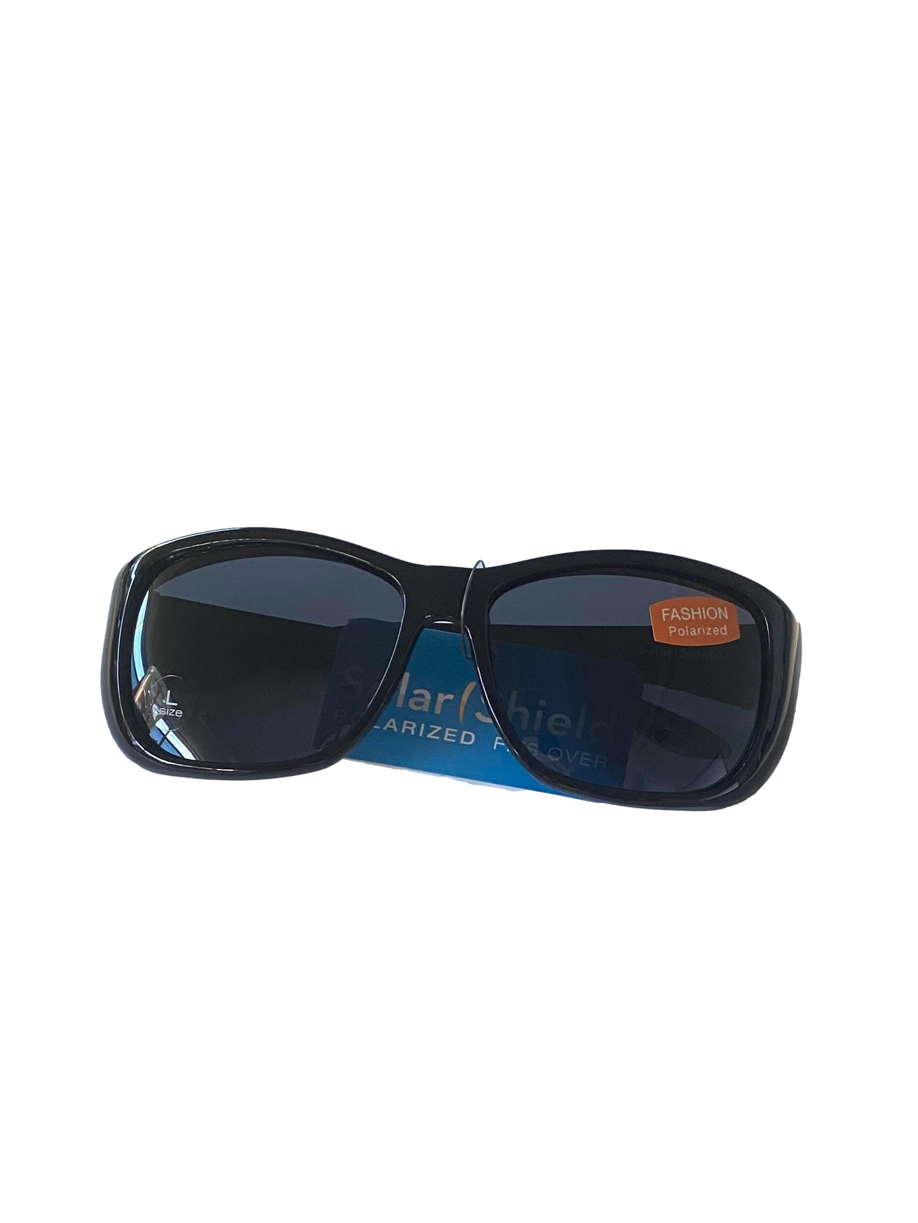 Solar Shield Fits Over FO-031 LG black polarized sunglasses NEW!