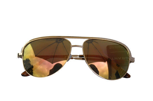 Foster Grant Gc 1801 Mir Unisex Polarized Aviator Sunglasses Metal Gold - General Wholesale Direct