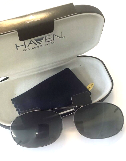 Haven Optify Clip Ons Rec 2 52 Gray Full Frame in Hard Case NEW!