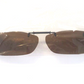Haven Fits Over Clip Ons Rec B 54 Amber Frameless Polarized Sunglasses NEW!
