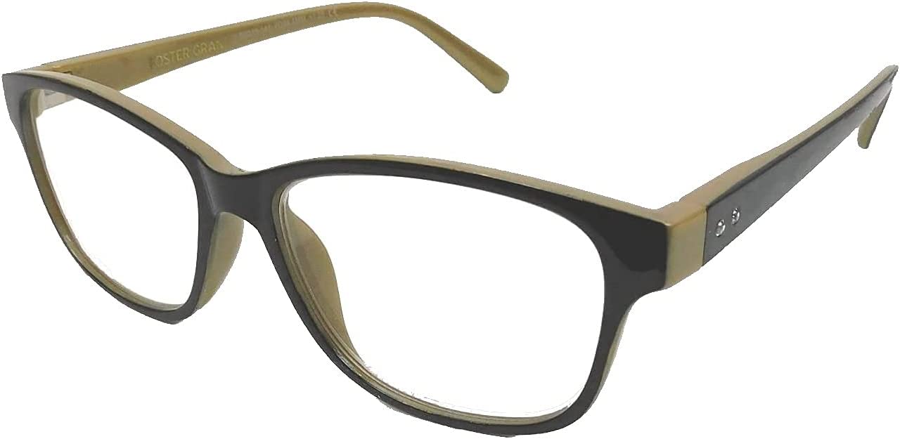 Foster Grant Kinsey Gold Reading Glasses
