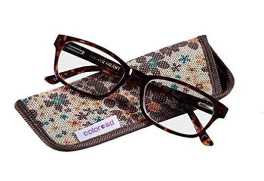 Foster Grant Lisa Tortoise Reading Glasses side view