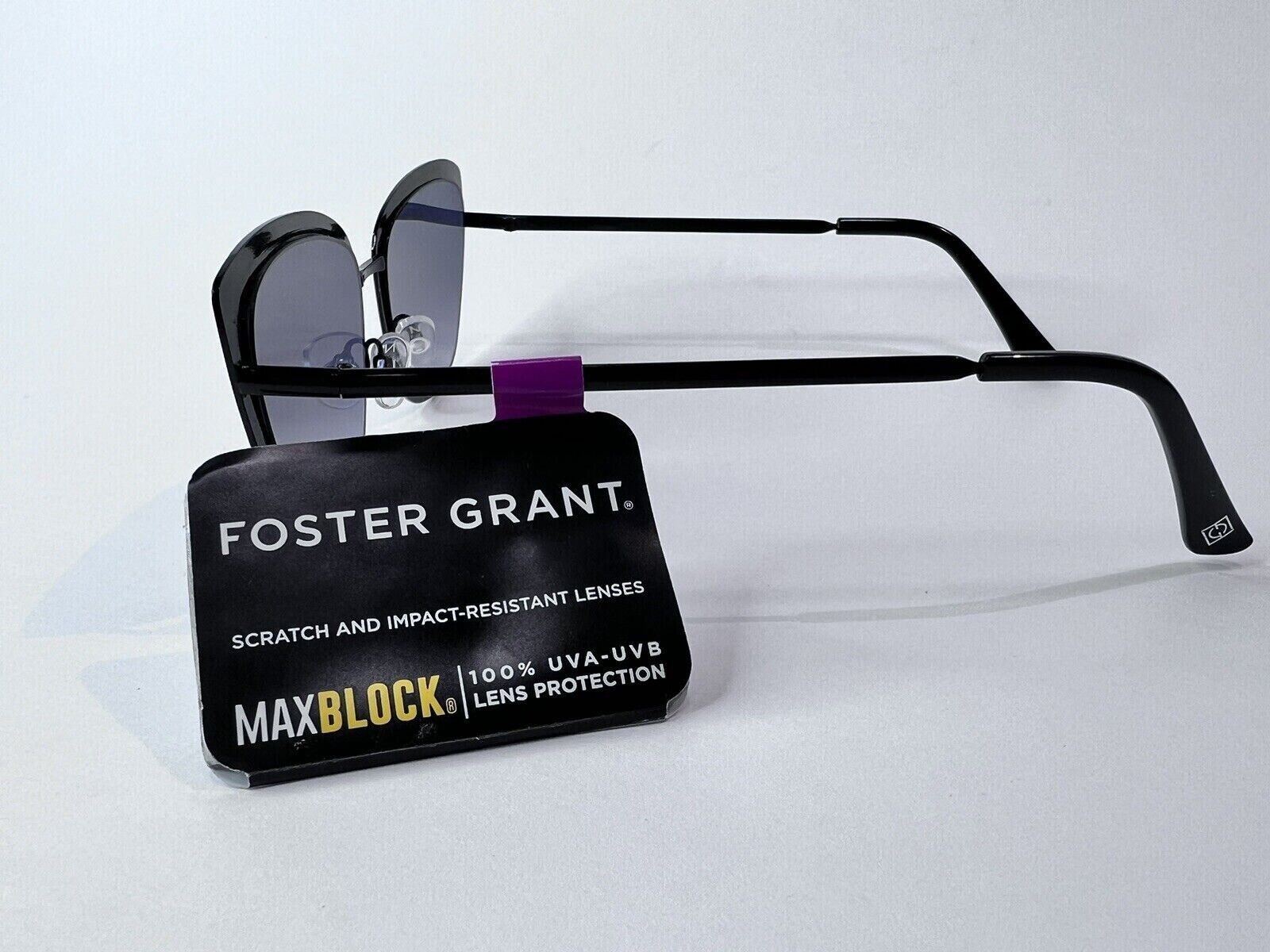 Foster Grant NEVAEH Black Cat Eye Sunglasses  - Side view