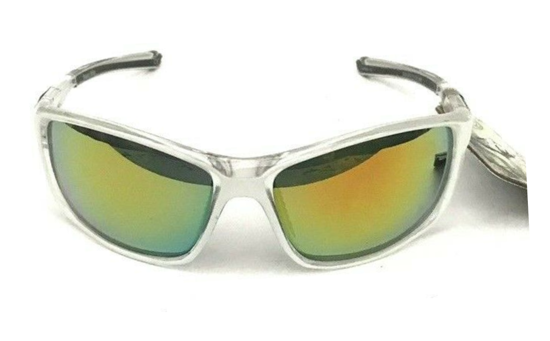 Panama Jack Wrap Around Sunglasses PJX 96 White Color Mirror Lenses