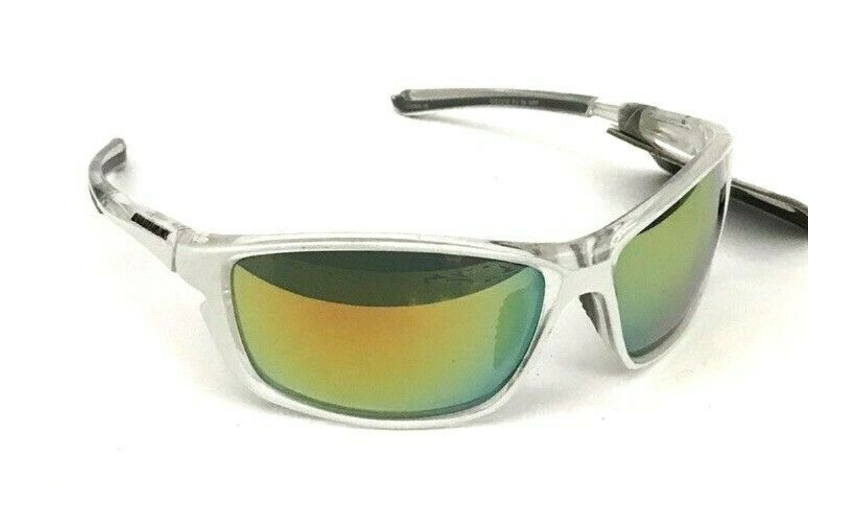 Panama Jack Wrap Around Sunglasses PJX 96 White Color Mirror Lenses new