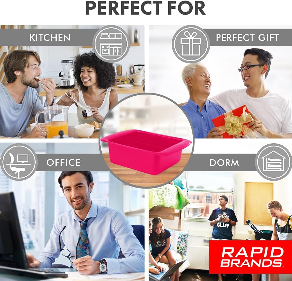 Rapid Ramen Cooker Microwave Ramen 3 Minutes BPA Free Dishwasher Safe Red