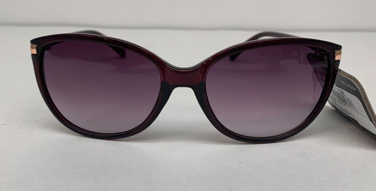 Revlon Women's Burgundy Cat Eye Sunglasses RVN 49 NEW!