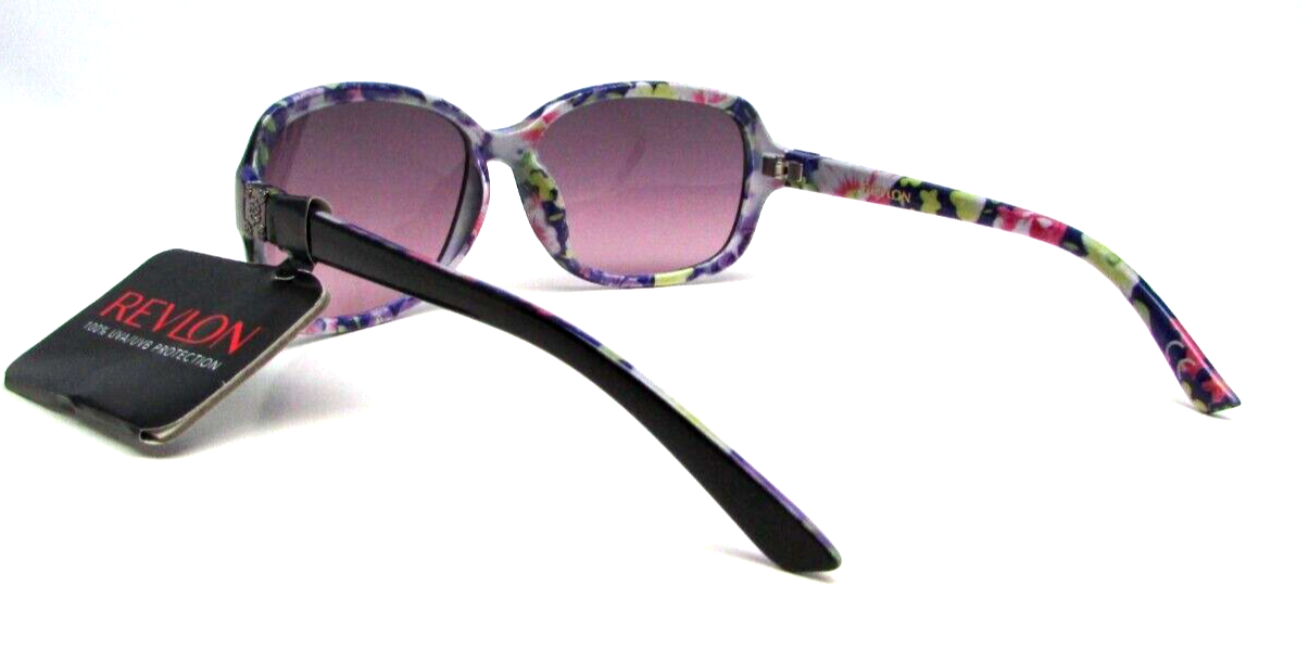 Revlon Black Floral Sunglasses RVN 56 NEW!