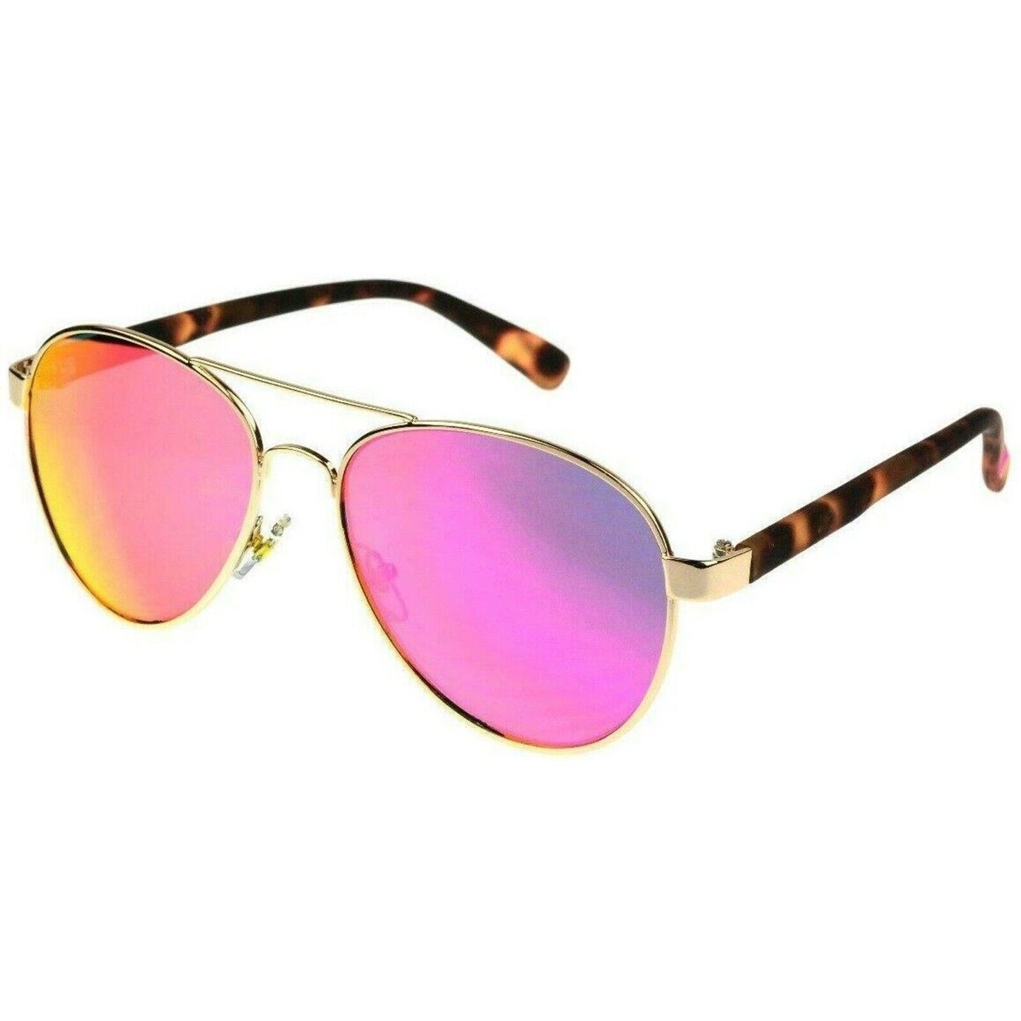 Foster Grant Shape AFH 10 Gold Aviator Sunglasses - side view