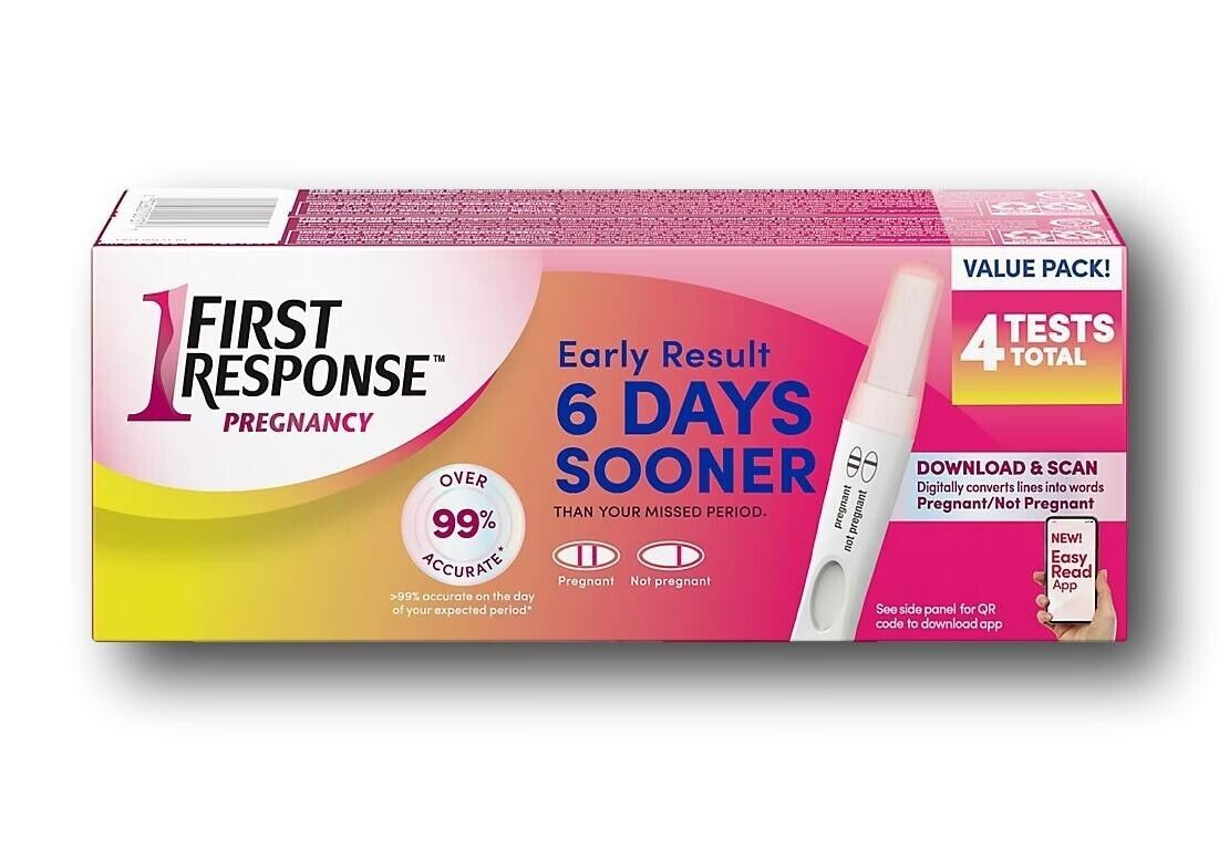 First Response Early Result Rapid Result Pregnancy Test (2 Pack) NEW!!