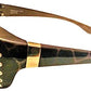 Tortoise/Gray Rhinestones polarized Sunglasses- side view