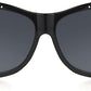 Fits Over FO-023 XL Black/Smoke Rhinestone polarized Sunglasses