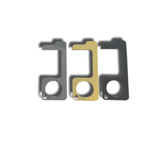 ZogeeZ 3 pack Touchless Door Opener Contactless "Finger" Metal Key Ring Tools