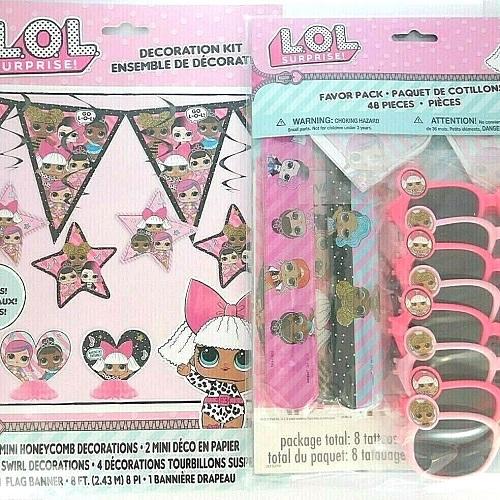 LOL Surprise 55 Piece Party Accessory Pack! - General Wholesale Direct