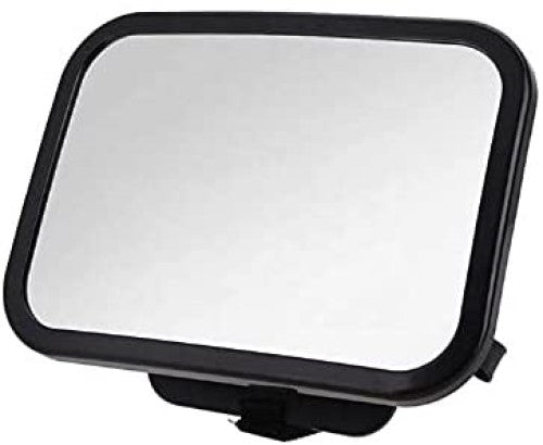 ZogeeZ XL Baby Car Mirror, Safety Car Seat Mirror for Rear Facing Infant with Wide Crystal Clear View, Fits on Headrest Shatterproof, Fully Assembled - Mirror only