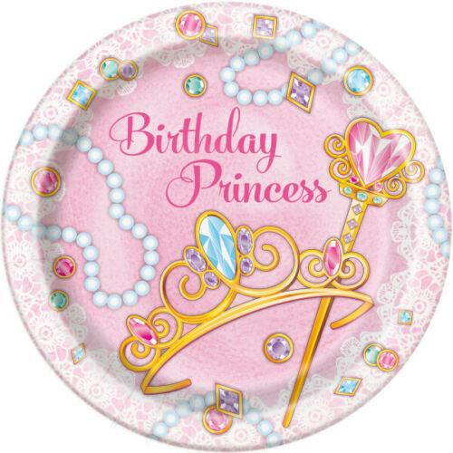 Customized Birthday Princess Party Packages - round plate