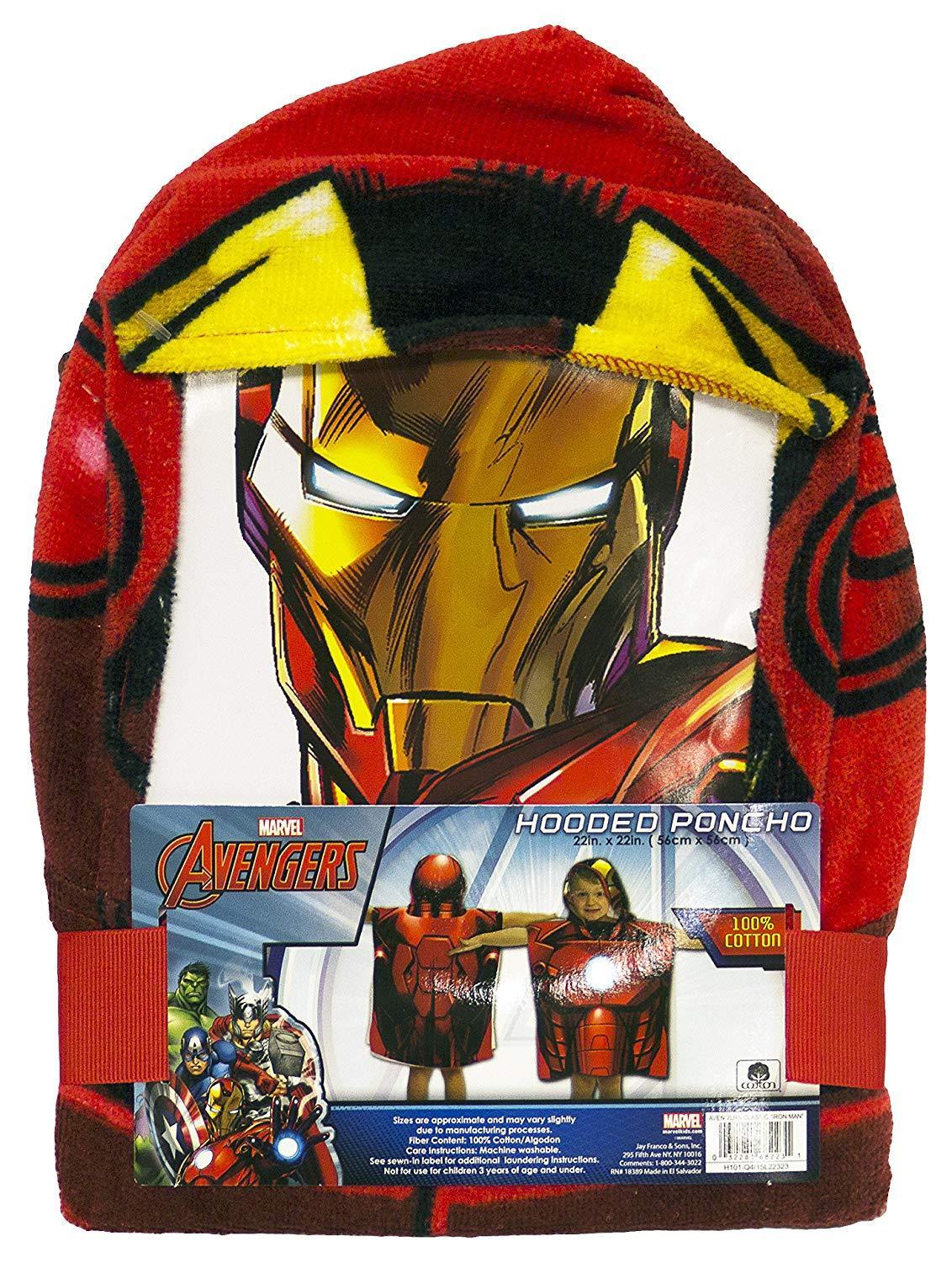 Marvel Avengers Hooded Poncho Beach or Bath Towel - General Wholesale Direct