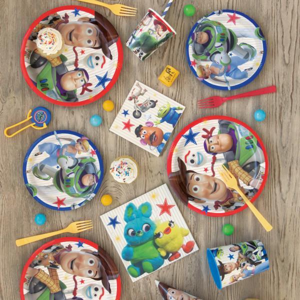 Disney Toy Story 4 Party Pack 69 PIECE SET Complete Birthday Party Package - General Wholesale Direct