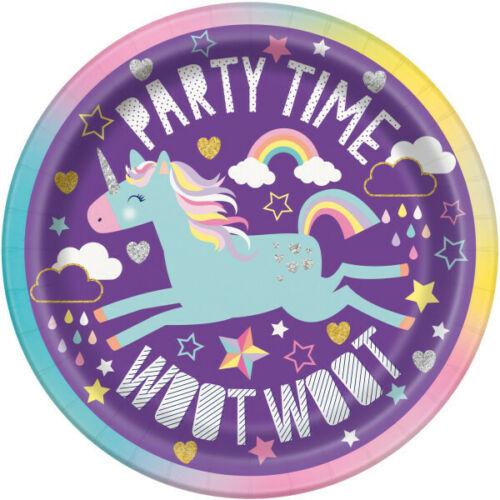 Customized Unicorn Party Packages - Round Plate